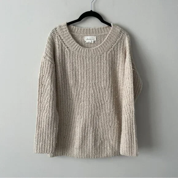 Anthropologie Camilla Wool Blend Knit Oversized Sweater XS